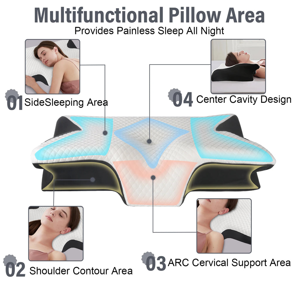 Contour Memory Foam Neck Pillow™ Dormeva™