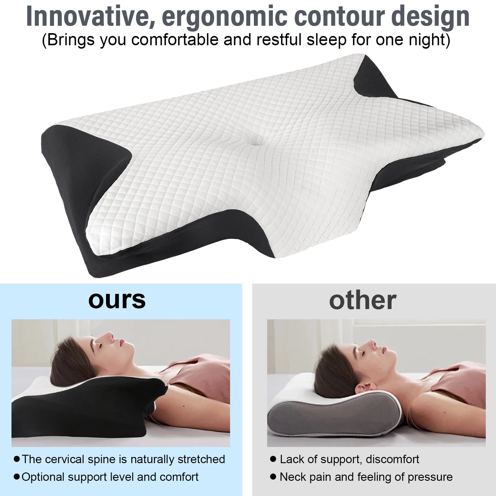 Contour Memory Foam Neck Pillow™ Dormeva™