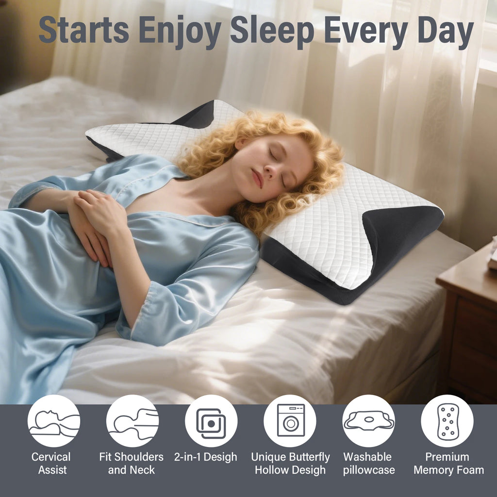 Contour Memory Foam Neck Pillow™ Dormeva™