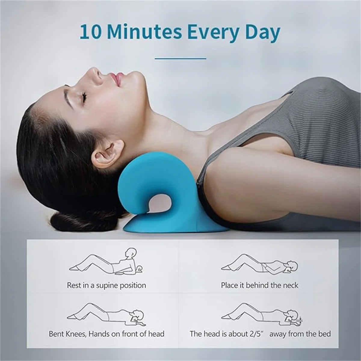 Dormeva™ C-Shaped Cervical Pillow – Neck & Shoulder Relief