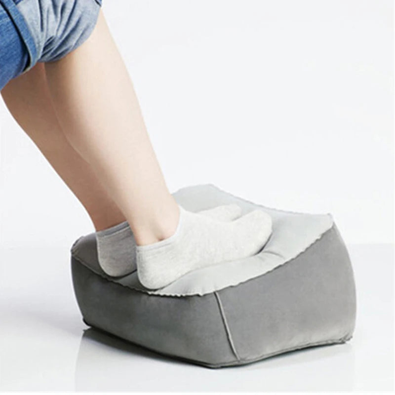 Inflatable Footrest Pillow PVC Foot Rest Air Pillow Cushion for Travel Office Home Leg Up Relaxing Feet Tools Under Desk