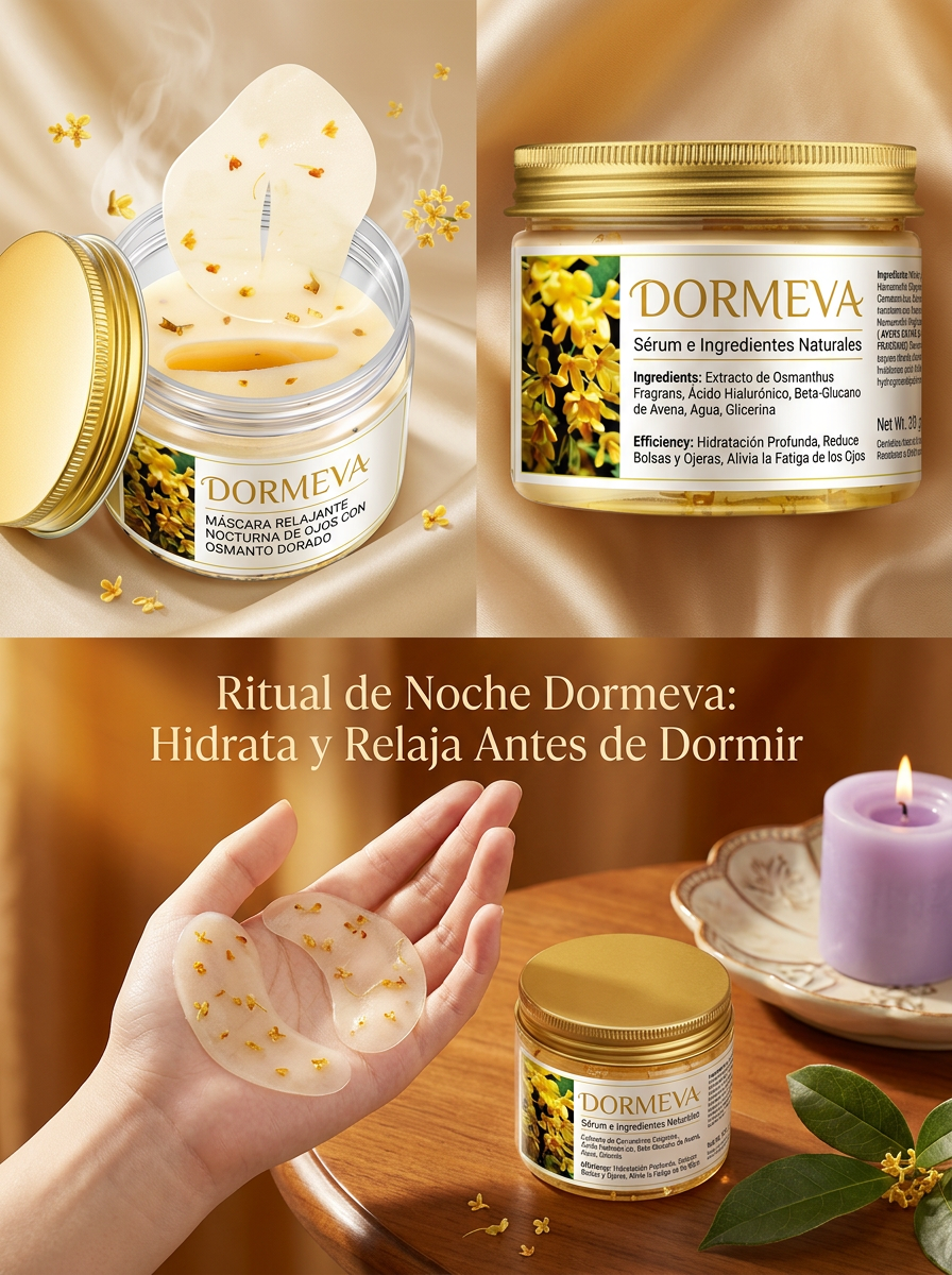 80 Pcs Bottle Gold Osmanthus Dormeva™ Eye Mask Women Collagen Gel Whey Protein Face Care Sleep Patches Health Mascaras De Dormir