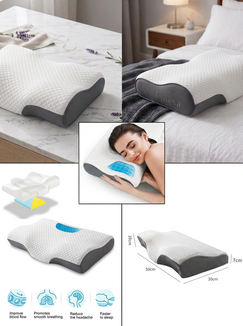 Ergonomic Memory Foam Pillow™ + Eye Mask Dormeva™