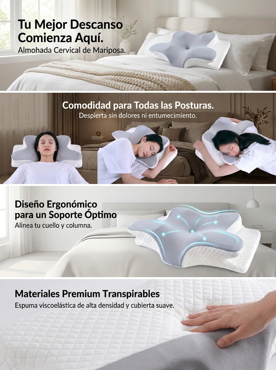 Dormeva™ Butterfly Cervical Pillow — Neck & Shoulder Pain Relief